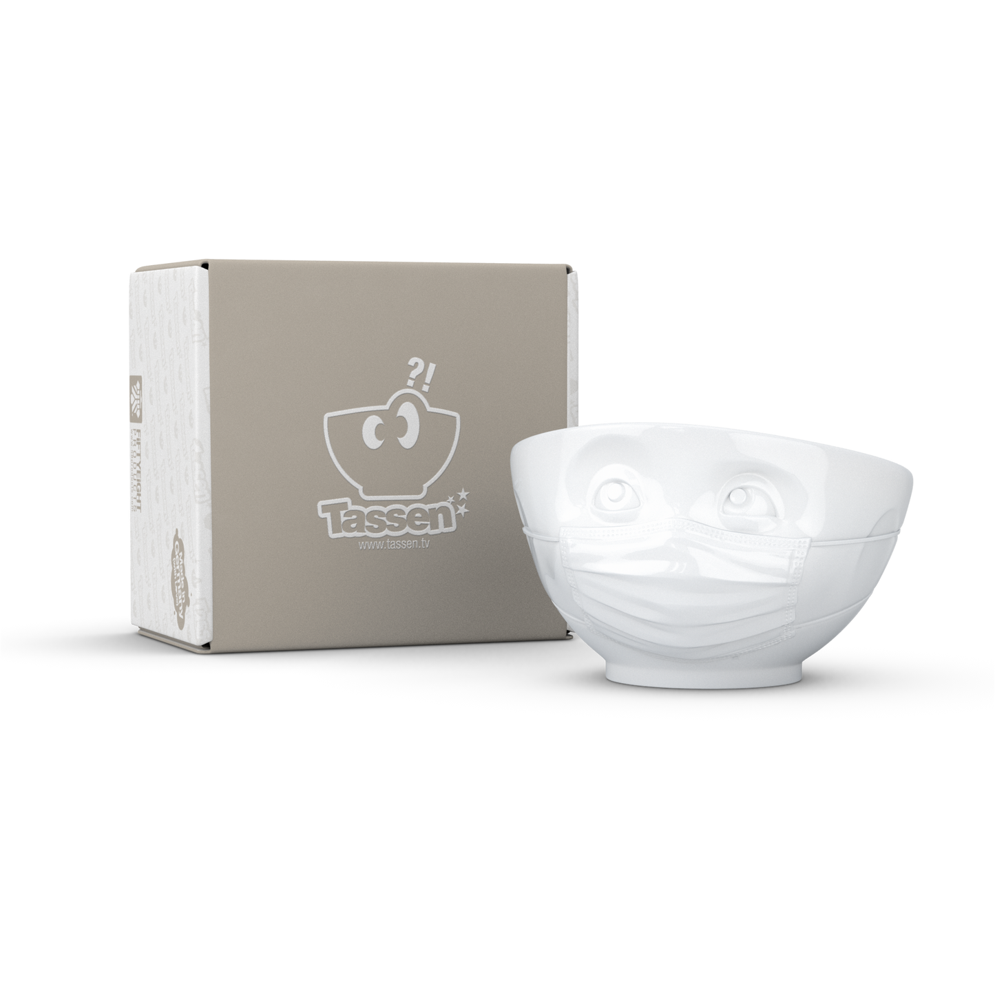 FIFTYEIGHT PRODUCTS / Cups / Bowl "Confident" (Porcelain, 500ml, white, Made in Germany)