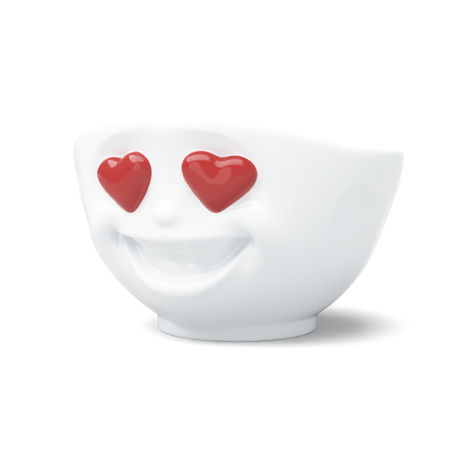 FIFTYEIGHT PRODUCTS / Schale „Herzlich“ (Porzellan, 500ml, Weiß, Made in Germany)