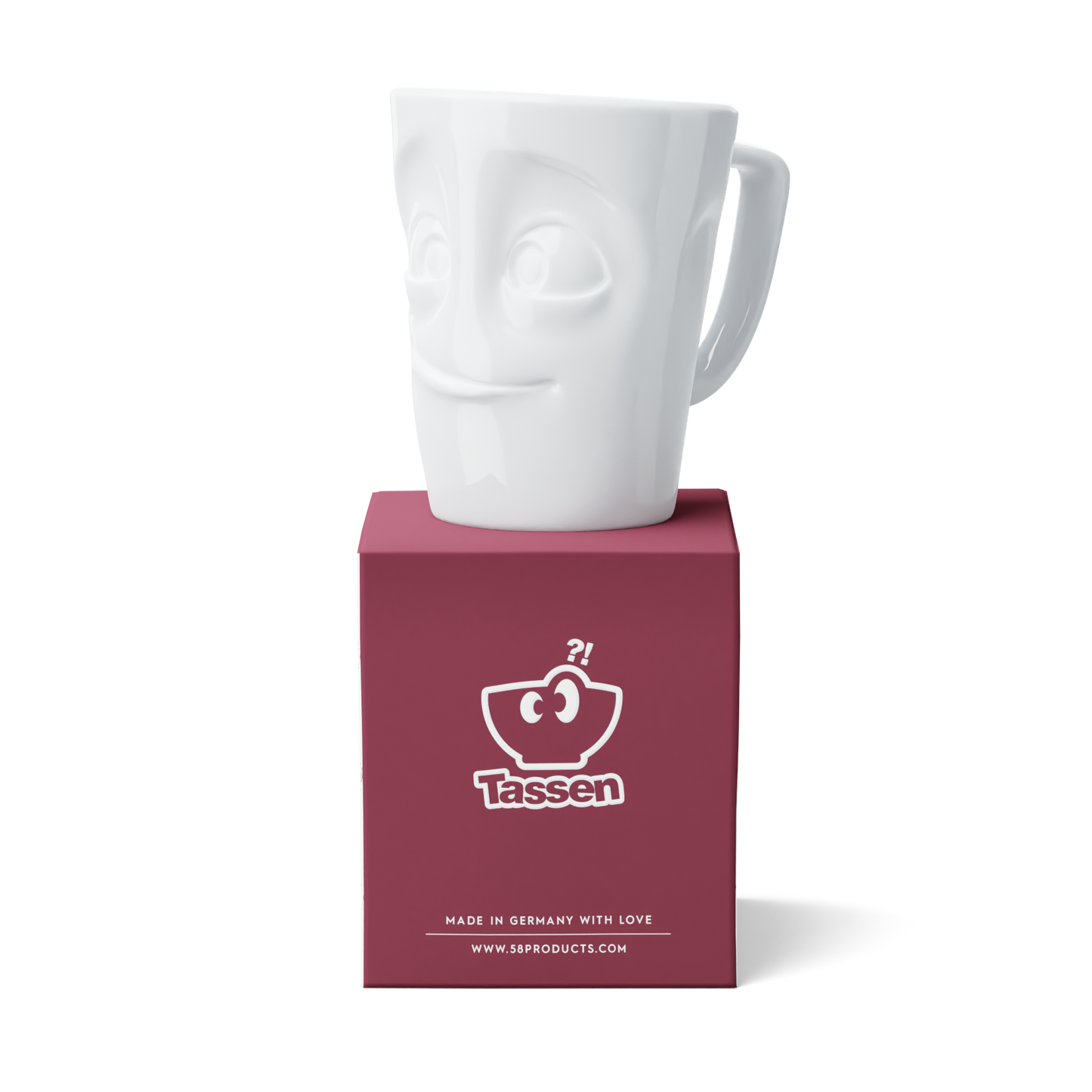 FIFTYEIGHT PRODUCTS / Maximug "Ready" – Extra Large Handle Mug (Porcelain, 500 ml, White, Made in Germany)
