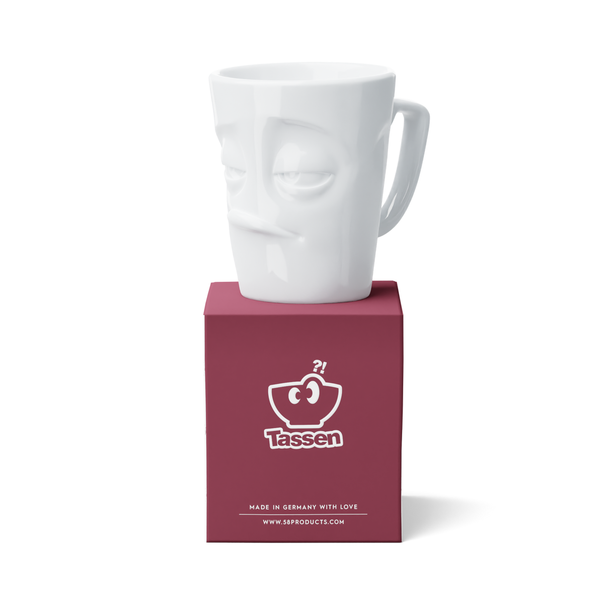 FIFTYEIGHT PRODUCTS / Tazza con manico extra large Maximug "Pronta" (porcellana, 500 ml, bianca, Made in Germany)