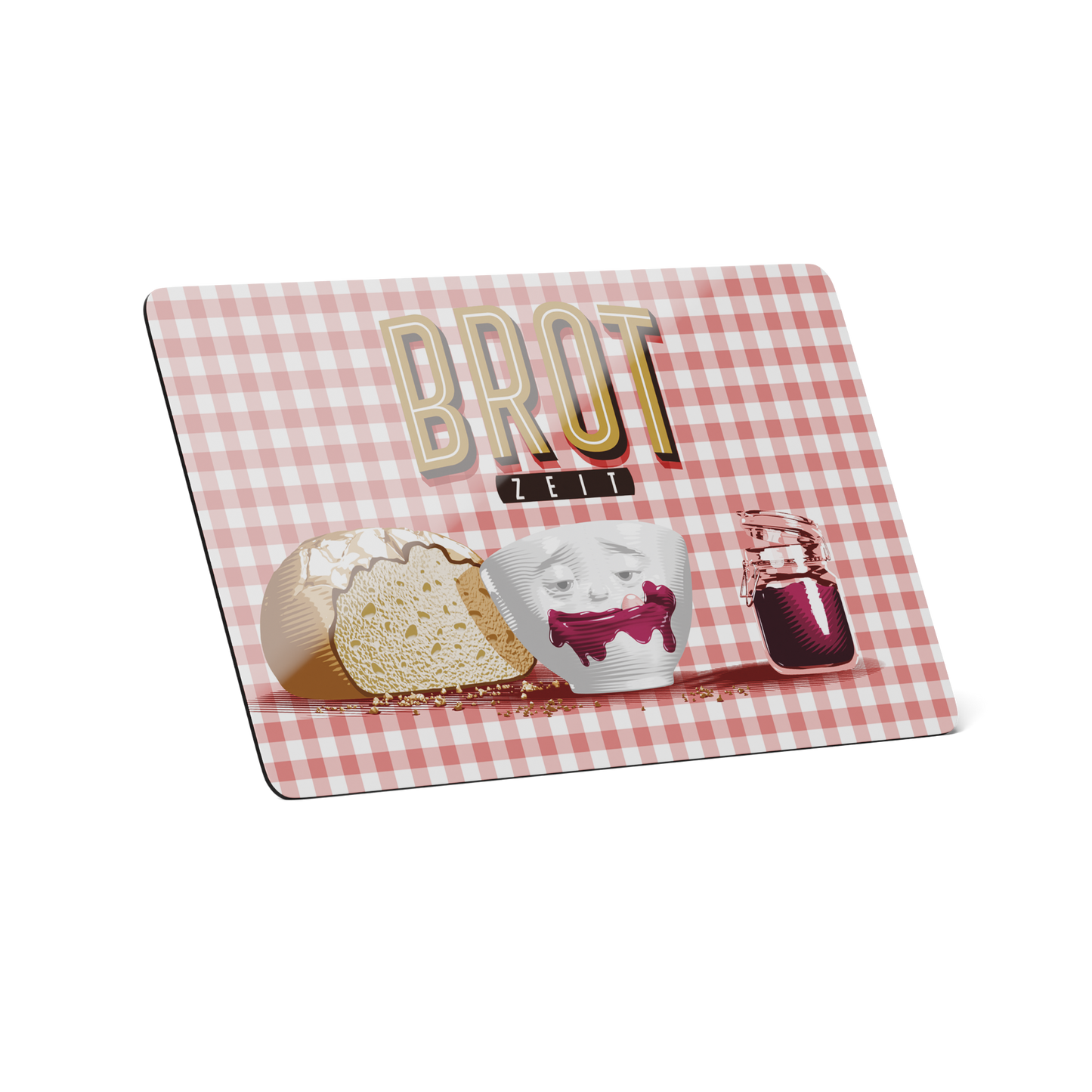 FIFTYEIGHT PRODUCTS / Mugs / "Thank You" Breakfast Board (Resopal, 14x23x1 cm, Multi-coloured, Made in Germany)