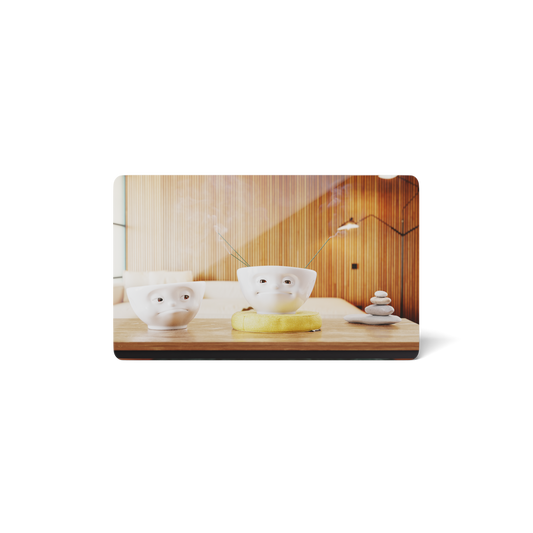 FIFTYEIGHT PRODUCTS / Mugs / "Thank You" Breakfast Board (Resopal, 14x23x1 cm, Multi-coloured, Made in Germany)
