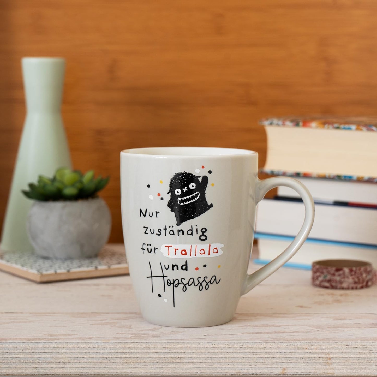 Sheepworld Mug with Saying | 350ml | Design "Trallala"