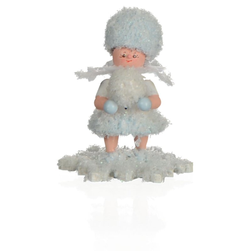Kuhnert Woodturning Snowflake with Snow Globe - 5 cm
